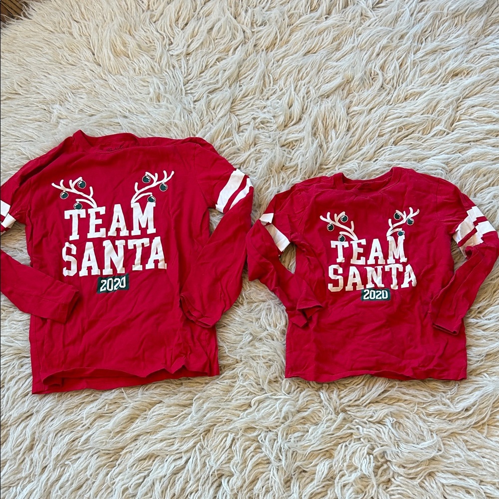 The Children's Place Red Team Santa Long Sleeve Shirt